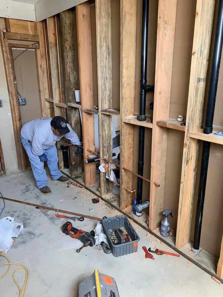 Commercial rough-in plumbing for Water Heater Replacement in Logan Creek Estates